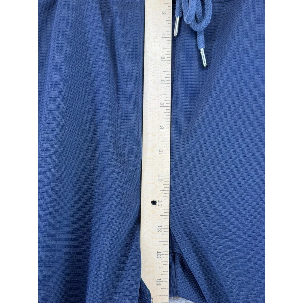 2(X)IST Mens‎ Navy Blue Textured Tapered Jogger Pants XL Drawstring Activewear